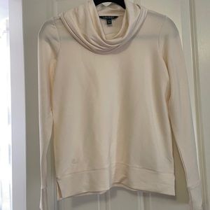 Cream Ralph Lauren Cowl Neck shirt
